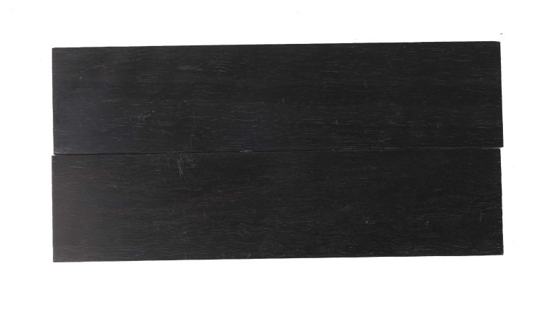manche ébène noir ondé rare